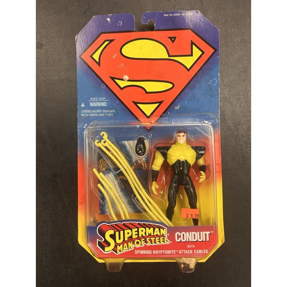 Superman Conduit with Attack Cables Kenner Action Figure 1995